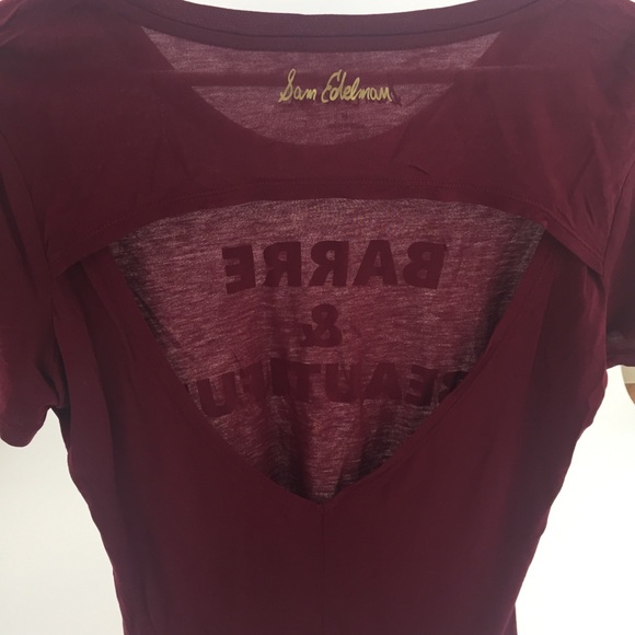 Sam Edelman cut out back T-shirt size M - Picture 4 of 8
